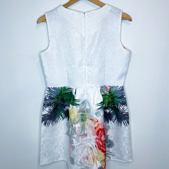 The Birds Dress, Lightweight, Zip Back, Short, Sleeveless, Round Neck, Size L/XL - Picture 2 of 8